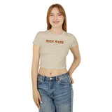 Book Babe Brown - Women's Baby Tee - Bookish Loving