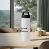 Hot Girls Read Books - Stainless Steel Water Bottle, Handle Lid - Bookish Loving