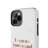 "I Love Books and Christmas Cheer" iPhone Case | Tough Dual-Layer Protection | Wireless Charging Compatible | Durable & Impact-Resistant | Holiday & Book Lover Theme