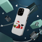 Nerdy Santa Phone Case | Dual-Layer Protection | Fun Holiday Design | Fits iPhone 16 and More