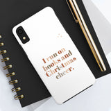 "I Love Books and Christmas Cheer" iPhone Case | Tough Dual-Layer Protection | Wireless Charging Compatible | Durable & Impact-Resistant | Holiday & Book Lover Theme