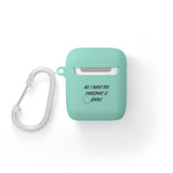 All I Want for Christmas Is Books AirPods Case Cover | Premium Protection | Festive Literary Design