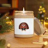 Turkey Reading a Book Scented Candle | Cozy Fall Fragrance | Thanksgiving-Themed Candle | Perfect for Book Lovers