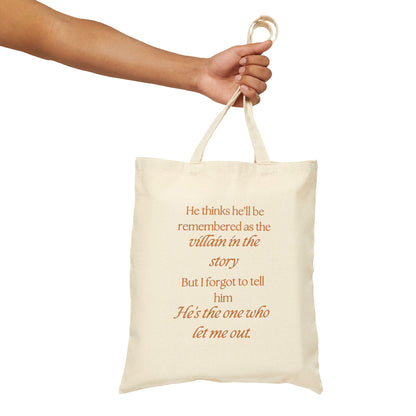 Villain of The Story (A Court of Mist and Fury) - Cotton Canvas Tote Bag - Bookish Loving