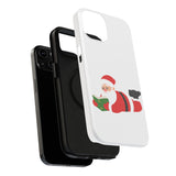 Nerdy Santa Phone Case | Dual-Layer Protection | Fun Holiday Design | Fits iPhone 16 and More