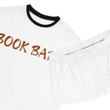 Book Babe Brown - Women's Short Pajama Set - Bookish Loving