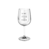 Wine Down - Stemmed Wine Glass - Bookish Loving