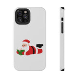 Nerdy Santa Phone Case | Dual-Layer Protection | Fun Holiday Design | Fits iPhone 16 and More