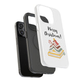 Merry Christmas Bookish Christmas Tree Phone Case | Dual-Layer Protection | Festive Literary Design | Fits iPhone 16 and More