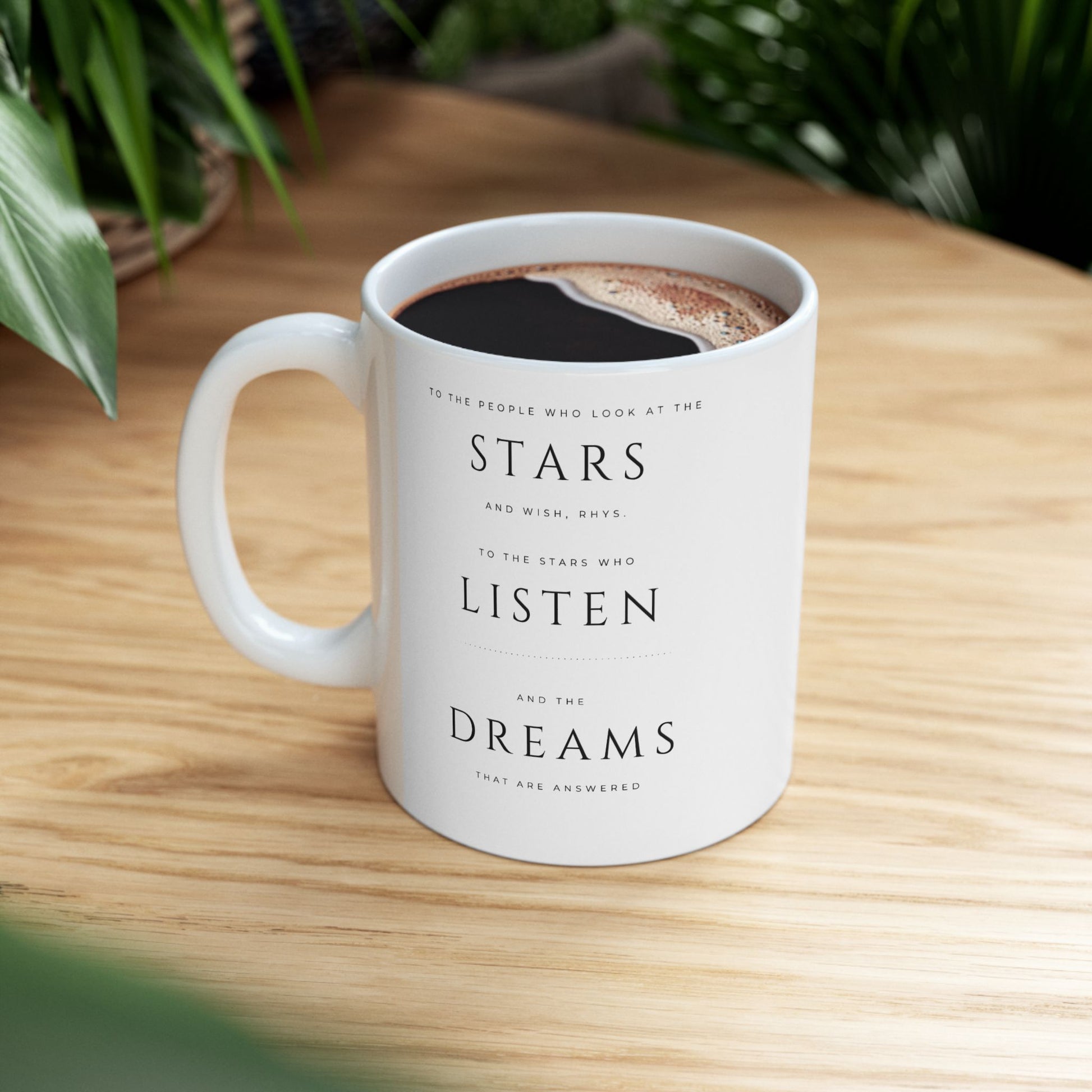 To The People Who Look at the Stars (A Court of Mist and Fury) - White Mug - Bookish Loving