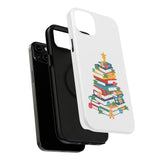 Bookish Christmas Tree Phone Case | Dual-Layer Protection | Festive Holiday Design | Fits iPhone 16 and More