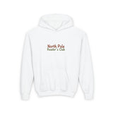 North Pole Reader's Club Youth Hooded Sweatshirt | Cozy Christmas Hoodie for Book Lovers