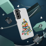 Bookish Christmas Tree Phone Case | Dual-Layer Protection | Festive Holiday Design | Fits iPhone 16 and More