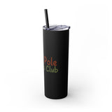 North Pole Reader's Club Skinny Tumbler | 20oz | Double-Wall Insulation | Festive Book Lover Design