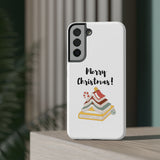 Merry Christmas Bookish Christmas Tree Phone Case | Dual-Layer Protection | Festive Literary Design | Fits iPhone 16 and More