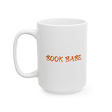 Book Babe Orange - White Mug - Bookish Loving