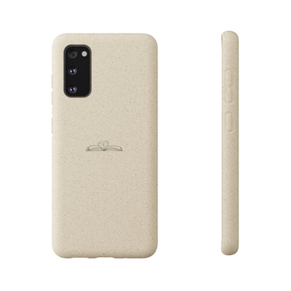 Open Book with Heart Biodegradable Phone Case | Eco-Friendly & Wireless Charging