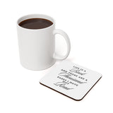 Life Is a Book Cork Coaster | High-Gloss Top | Non-Slip Cork Back | Inspirational Design