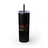 North Pole Reader's Club Skinny Tumbler | 20oz | Double-Wall Insulation | Festive Book Lover Design