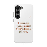 "I Love Books and Christmas Cheer" iPhone Case | Tough Dual-Layer Protection | Wireless Charging Compatible | Durable & Impact-Resistant | Holiday & Book Lover Theme