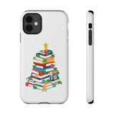 Bookish Christmas Tree Phone Case | Dual-Layer Protection | Festive Holiday Design | Fits iPhone 16 and More