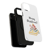 Merry Christmas Bookish Christmas Tree Phone Case | Dual-Layer Protection | Festive Literary Design | Fits iPhone 16 and More