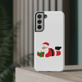 Nerdy Santa Phone Case | Dual-Layer Protection | Fun Holiday Design | Fits iPhone 16 and More