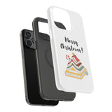 Merry Christmas Bookish Christmas Tree Phone Case | Dual-Layer Protection | Festive Literary Design | Fits iPhone 16 and More