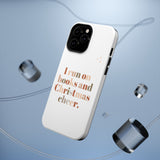 I Run on Books and Christmas Cheer | Custom Impact Resistant iPhone Case | Holiday Design | Durable and Slim Fit | Fits Multiple iPhone Models