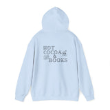 Hot Cocoa and Books Hoodie | Cozy Winter Design | Cotton-Polyester Blend | Perfect for Book Lovers