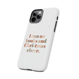 "I Love Books and Christmas Cheer" iPhone Case | Tough Dual-Layer Protection | Wireless Charging Compatible | Durable & Impact-Resistant | Holiday & Book Lover Theme