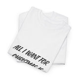 All I Want for Christmas is Books Tee | Festive Shirt for Book Lovers | Unisex Cotton T-Shirt