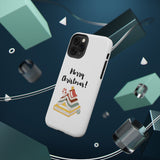 Merry Christmas Bookish Christmas Tree Phone Case | Dual-Layer Protection | Festive Literary Design | Fits iPhone 16 and More