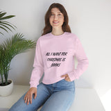 All I Want for Christmas Is Books Crewneck | Cozy Unisex Fit | Festive Holiday Design | Perfect for Book Lovers | Ethically Made