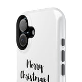 Merry Christmas Bookish Christmas Tree Phone Case | Dual-Layer Protection | Festive Literary Design | Fits iPhone 16 and More