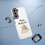 Merry Christmas Bookish Christmas Tree Phone Case | Dual-Layer Protection | Festive Literary Design | Fits iPhone 16 and More