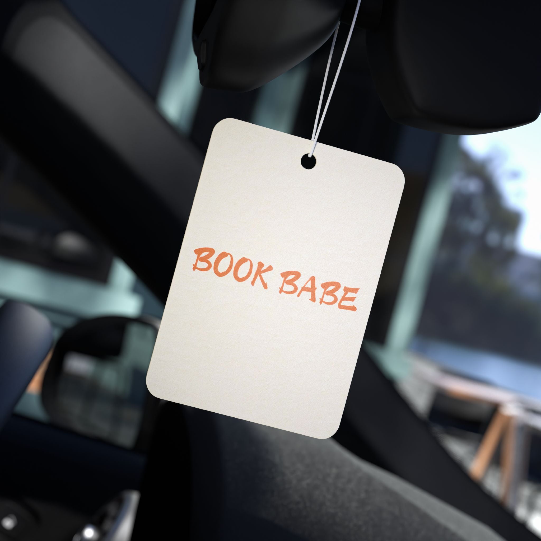 Book Babe Orange - Car Air Freshener - Bookish Loving