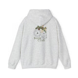 Christmas Book Club Hoodie | Festive Holiday Design | Cozy Cotton-Polyester Blend | Perfect for Book Lovers