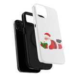 Nerdy Santa Phone Case | Dual-Layer Protection | Fun Holiday Design | Fits iPhone 16 and More