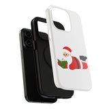 Nerdy Santa Phone Case | Dual-Layer Protection | Fun Holiday Design | Fits iPhone 16 and More