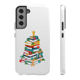 Bookish Christmas Tree Phone Case | Dual-Layer Protection | Festive Holiday Design | Fits iPhone 16 and More