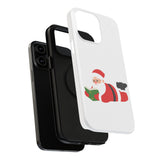 Nerdy Santa Phone Case | Dual-Layer Protection | Fun Holiday Design | Fits iPhone 16 and More