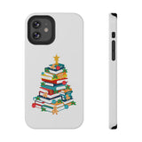 Bookish Christmas Tree Phone Case | Dual-Layer Protection | Festive Holiday Design | Fits iPhone 16 and More