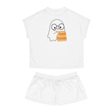 Nerd Ghost - Women's Short Pajama Set - Bookish Loving