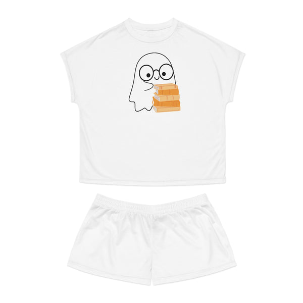 Nerd Ghost - Women's Short Pajama Set - Bookish Loving