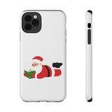 Nerdy Santa Phone Case | Dual-Layer Protection | Fun Holiday Design | Fits iPhone 16 and More