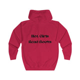 Hot Girls Read Books - Full Zip Hoodie - Bookish Loving