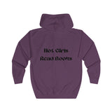 Hot Girls Read Books - Full Zip Hoodie - Bookish Loving