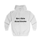 Hot Girls Read Books - Full Zip Hoodie - Bookish Loving