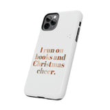 "I Love Books and Christmas Cheer" iPhone Case | Tough Dual-Layer Protection | Wireless Charging Compatible | Durable & Impact-Resistant | Holiday & Book Lover Theme